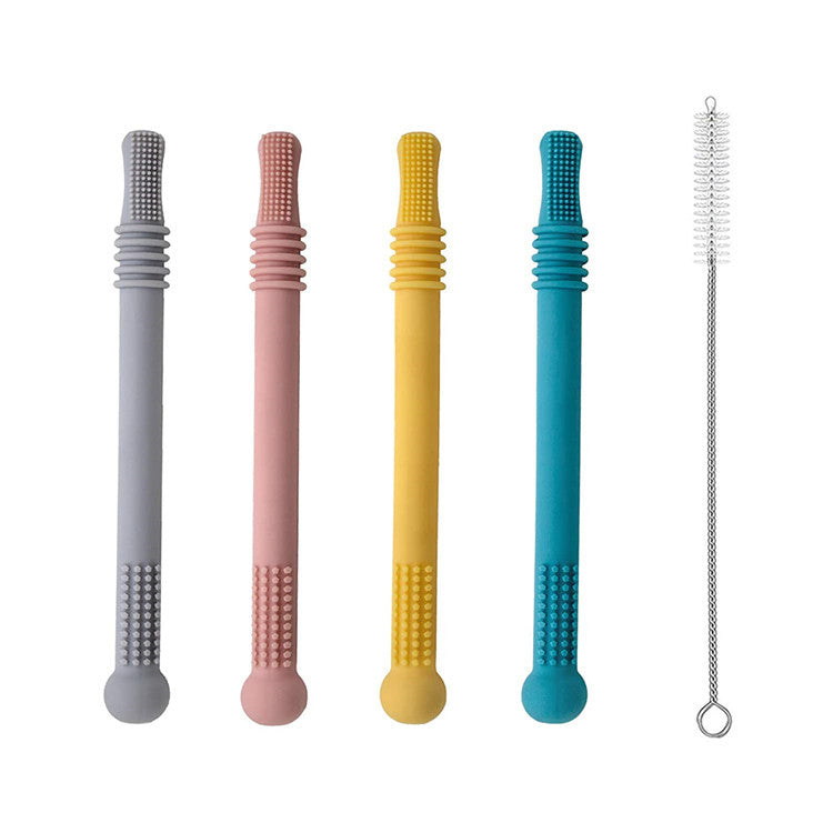 🦷 Kindra ChewTube™ – Silicone Baby Teething Tube