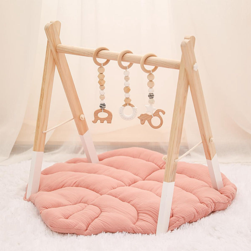 🤍 Kindra SoftPlay™ – Cotton Baby Crawling & Play Mat