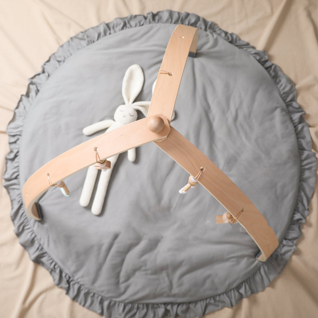 🧸 Kindra Wood Gym™ – Premium Wooden Baby Play Gym