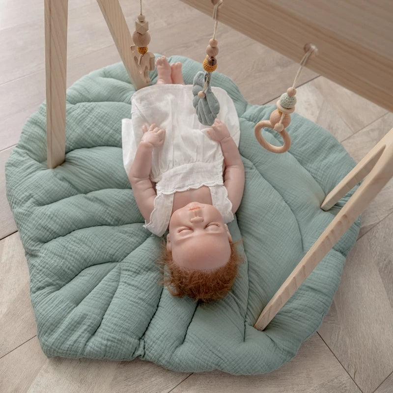 🤍 Kindra SoftPlay™ – Cotton Baby Crawling & Play Mat