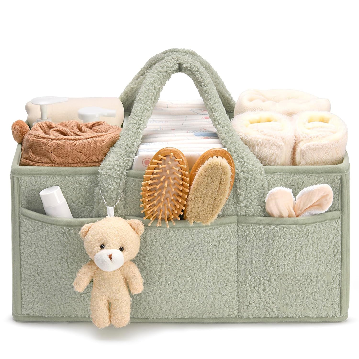 🧺 Kindra Soft Baby Organizer™ – Premium Nursery Storage Caddy