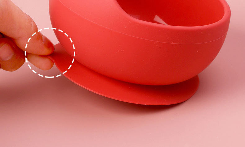 🍽 Kindra StayPut™ – Silicone Suction Bowl Set with Spoon & Straw