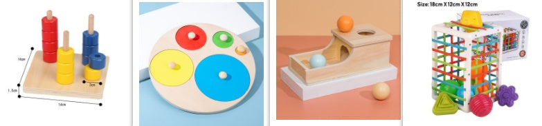 Kindra LearnBox™ – Wooden Montessori Activity Set
