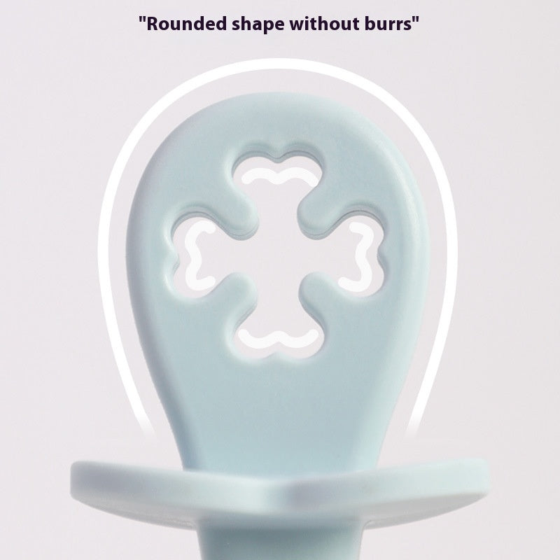 🥄 Kindra PureSpoon™ – Simple Silicone Baby Spoon (2-Pack)
