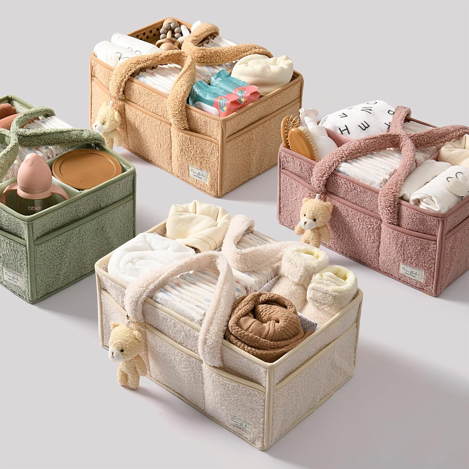 🧺 Kindra Soft Baby Organizer™ – Premium Nursery Storage Caddy