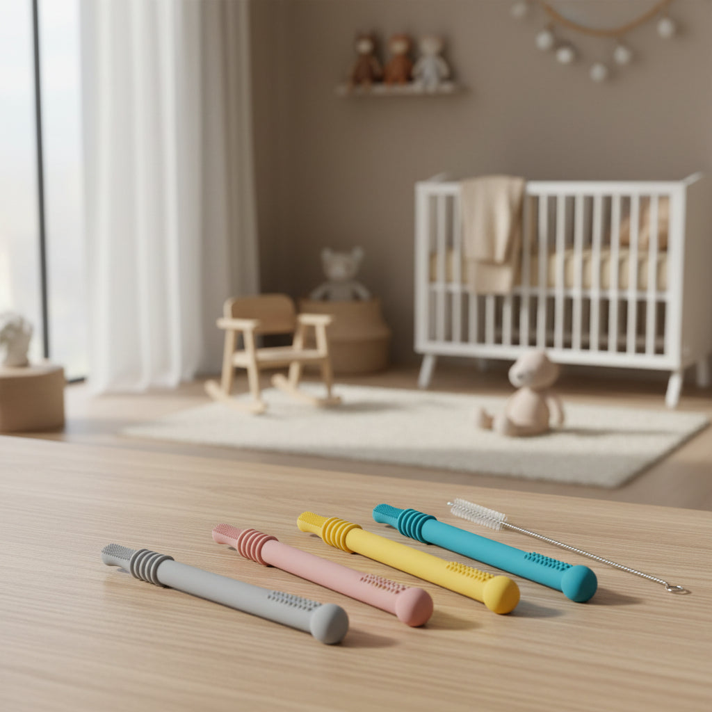 🦷 Kindra ChewTube™ – Silicone Baby Teething Tube